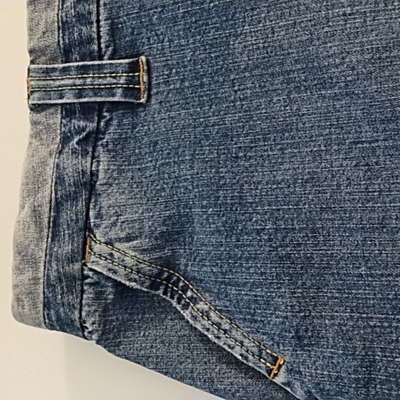 Tommy Hilfiger Knee Length Denim Stretch Skirt Back Vent 16 - Picture 11 of 14